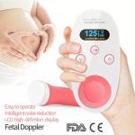 Maternal Home Fetal Doppler Heart Monitor Measures Infant Heartbeat Baby Fetal