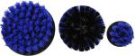 Scrubber Drill Attachment Cleaning Brush 3pc Set Drill Bit Cleaning Brush Blue