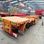 Customers Optional 3 Axle Terminal Port Skeleton Container Transport Truck Semi