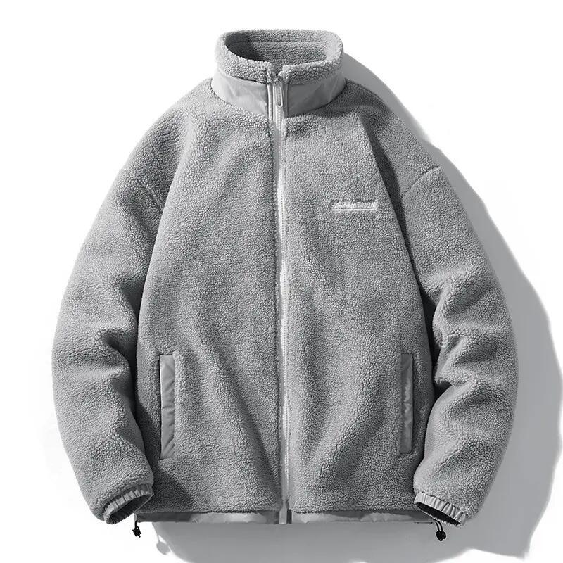 Custom Embroidery Fleece Jacket Premium Zip up Sherpa Fleece Jacket Mens