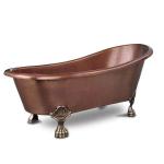 Luxury Freestanding Bathtub Handmade Copper Bath Tarnish Resistant