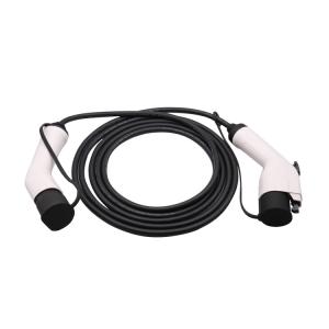 China Mode 3 Level 2 Charging Type 1 To Type 2 EV Cable 16A 5M 3kg factory