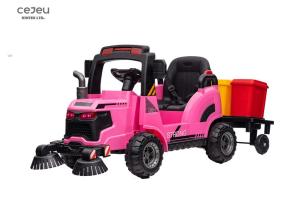 China Children's engineering car toy car. cleaning trolley trash can/Cleaning plate rotated button factory