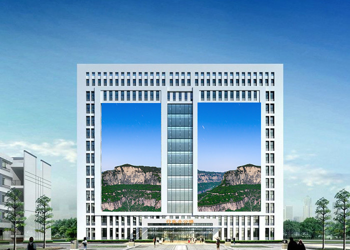 Outdoor 6000CD/M2 P8 Outdoor LED Displays Double Pillar Type For Advertisement