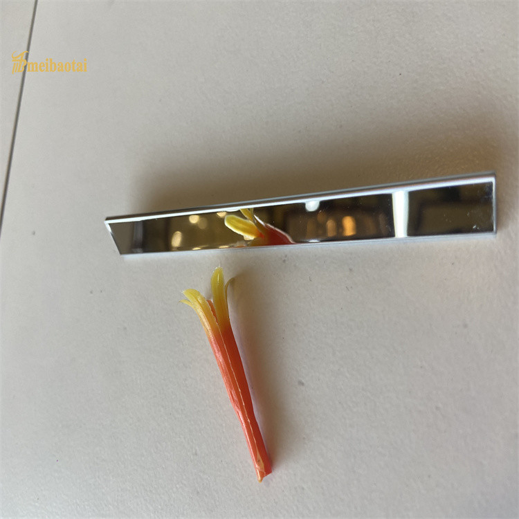 Silver T Shape Stainless Steel Tile Trim T8X2438mm ASTM Standard
