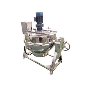 China Easy operation gas jacketed kettle/industrial cooking pot/jam boiling kettle jacket factory