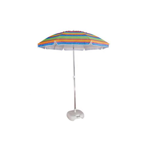 China Aluminium Alloy Garden Winds Umbrella Manual Operation With Flap factory