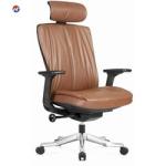 Nylon 2.5mm Leather Office Swivel Chairs Executive Office Chair High Back
