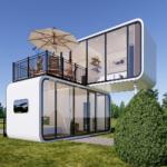 Outdoor Modern Prefab Tiny House Mobile Office Pod Container House for Warehouse