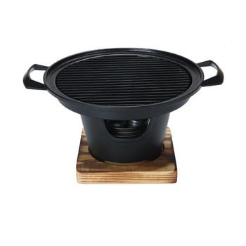 Tabletop Alcohol Stove Yakiniku Yakitori Aluminum Non Stick Smokeless Mini