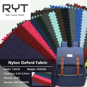 China Trilobal Cationic Dyed Polyester Waterproof Durable Fabric PVC Coated 100% Nylon factory