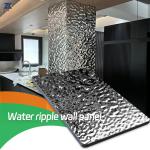 Smooth Bamboo Charcoal Wall Board Water Ripple Panel 1220*2440mm
