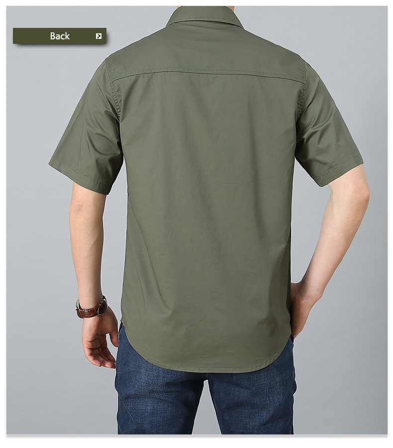 Outdoor Recreation Short Sleeve Dress Shirt for Men Wrinkle Resistant and Comfortable