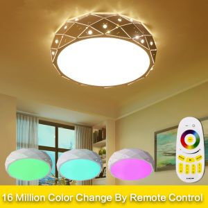 Multi light Colorful RGB ceiling fixtures with remote controller for home