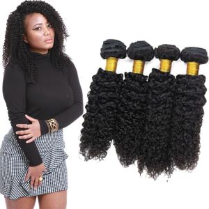 China Double Weft Remy Jerry Curly Hair Weave Bundles 24 Inch No Synthetic Hair factory