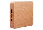 7800mAh Carved Wood Power Bank Customized Design Silk Screen Logo