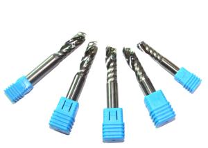 China Single Flute High Performance End Mills For Aluminum Copper 0.8μM Grain Size factory