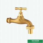 Brass Color Brass Tap Customized Brand Middle Weight Brass Ball Bibcock Valve