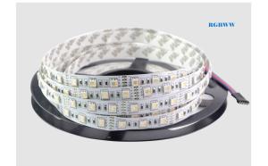 China LED Strip 4 in 1 RGBW 5050 DC12V Flexible LED Light RGB+White RGB+Warm White 4 color in 1 LED Chip 300 Leds 16.4ft 5m factory