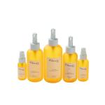 30/60/150/200/300ml Yellow Smooth Round-shouldered bottle with white pump for