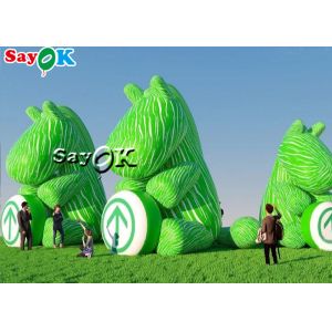 Itinerary Code Inflatable Green Bouncy Horse Model 10m For Event Showing