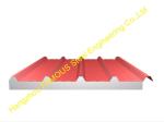 Prefab Corrugated Metal Roofing Sheets Sandwich EPS PU Rock Wool