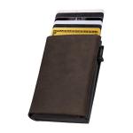 First Layer Crazy Horse Genuine Leather Men's Wallet Short Retro Card Box