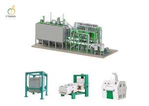 China Space 38*10*11m 80 Ton Compact Flour Mill Maize Flour Mill factory
