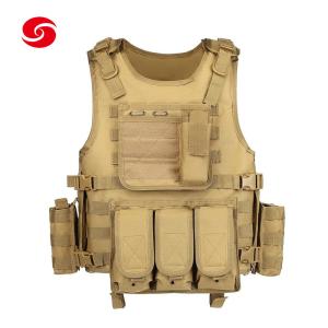 China Khaki Air Soft Security Military Plate Carrier Tactical Safety Vest for Shooting factory