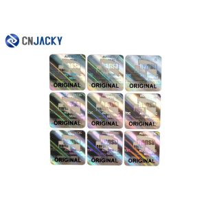 2D / 3D Security Transparent Hologram Stickers Custom Hologram Clear Label
