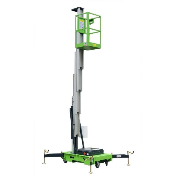 Aluminum Alloy Industrial Vertical Platform Lift Single Mast 6 Meters Lift