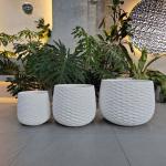 Wear Resistant Fiber Clay Planters For Living Room Office Space