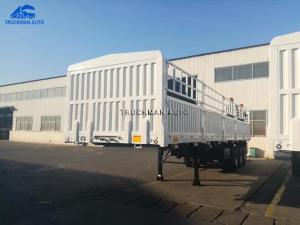 China 3 Axle 50 Tons Fence Cargo Trailer 18mm Thickness Rim factory