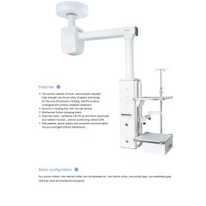 Electric Hospital Surgical Instruments Aluminum Alloy ICU Ceiling Pendant