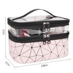 Waterproof Multifunction Marble Zipper Toiletry Bag For Women