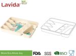Customized Printing Ocean style Bamboo Fiber Tray Melamine Flatware Tray Bamboo