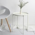Metal Folding Side Center Coffee Table Or Snack / TV Tray Metal Frame + Metal