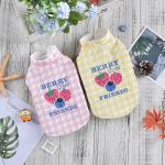 Thick Warm Wearing Dog Clothes Cute Clothing Dog Temperament Cherry Vest Pet