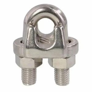 China Silvery Hot Dipped Galvanized Carbon Steel US Type Wire Rope Clip Cleat for Lifting factory