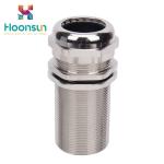 ROHS / CE Approval Brass Cable Gland Longer Thread Nickel Plated Material