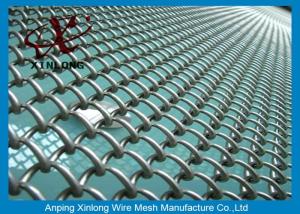 China Football Field PVC Coated Chain Link Mesh Fence With Diameter 0.4mm factory