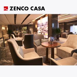 China Light Luxury Style Single Fabric Sofa With Solid Wood Coffee Table factory