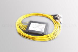 China Mini Type 1 * 8 Fiber Optic Splitter , Optical Cable Splitter SC / APC Fan Out factory