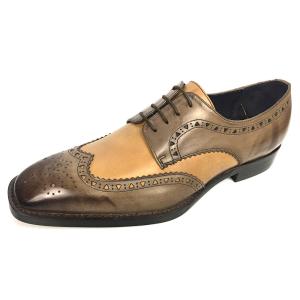 China Mens double monk dress shoes brogue detailing in waxy leather finishing factory