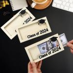 Graduation Money Holder Wooden School Graduation Card Box Cash Holder Money