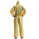 Yellow Type 3 Disposable Coverall Pp Pe Coated Heavy Industry For Oil