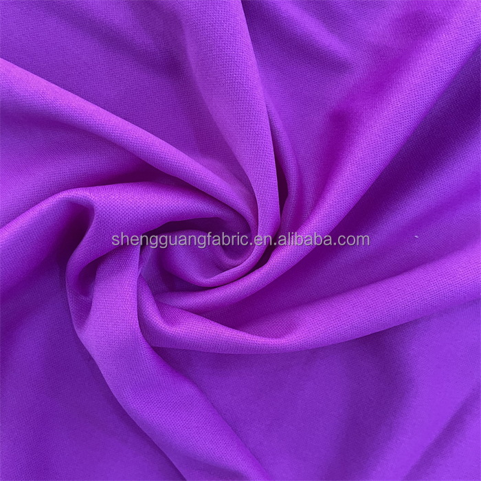 Tricot Knitted Jersey Fabric for Mousepad Moisture Wicking Polyester Interlock Lining