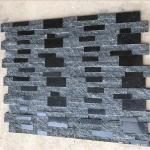 Natural stone , Natural Black Granite Wall Stone Cladding Ledge Stone
