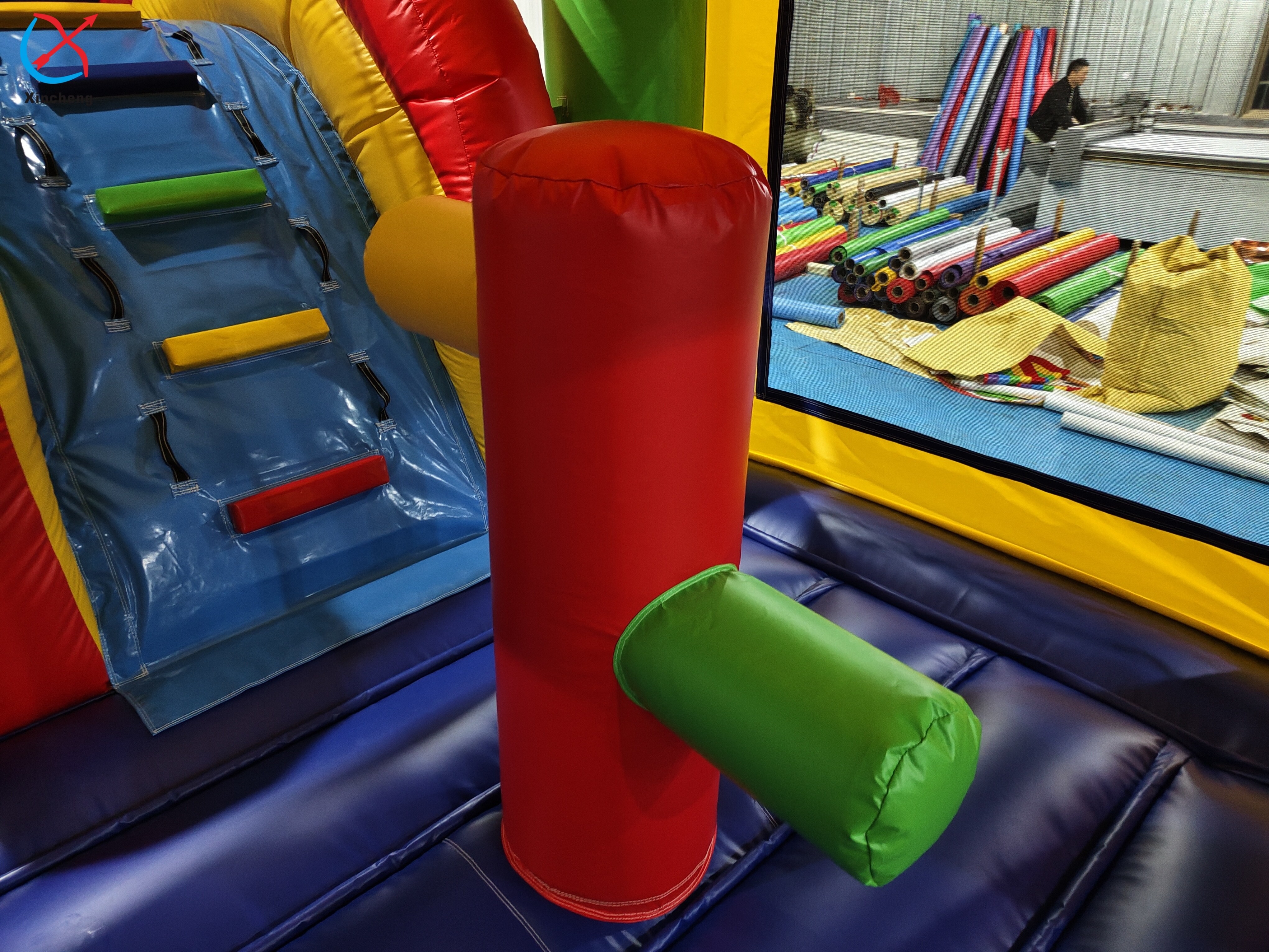 Commcercial Colorful Inflatable Combos Inflatable Bouncy House With Slide Castle