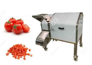 China Automatic Vegetable Tomato Dicer Machine Cube Cutting For Onion Tomato Mango factory